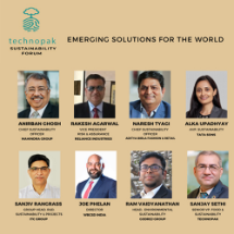  Alka Upadhyay, Head – Environment & Sustainability at Tata Sustainability Group (TSG) in conversation with industry leaders on ‘Emerging Solutions of the World’