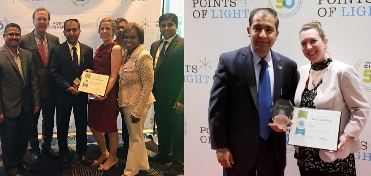 TCS named America’s Most Community-Minded Information Technology Company in the 2018 Civic 50 by Points of Light.
