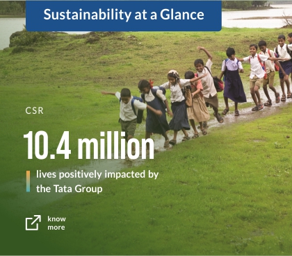 Sustainability at a glance – CSR – 11.7 million lives positively impacted by the Tata group